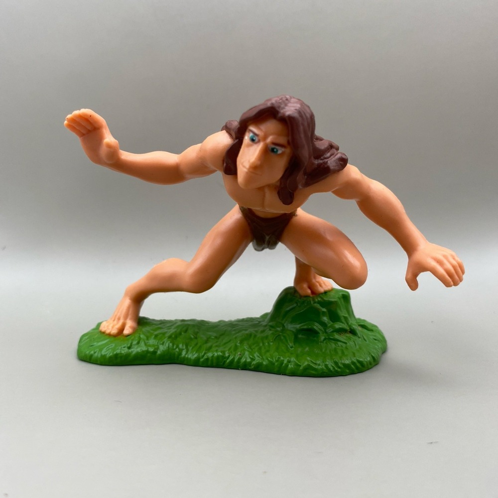 Rare HTF Vintage Tarzan Burroughs Disney 2.5" Collectible Figure Cake Topper